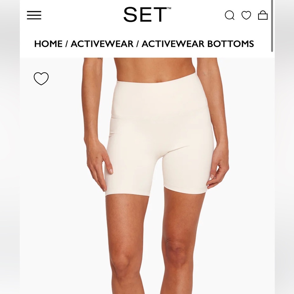 SET ACTIVE Luxform Bike Shorts in Blanc